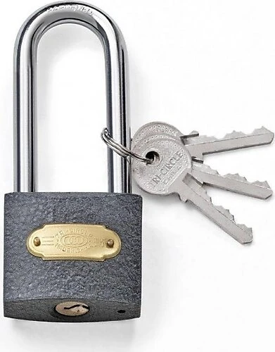 GRİ ASMA KİLİT 50 mm UZUN ürün görseli 1