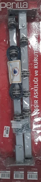 PERİLLA DUVARA MONTELİ METAL ÇAMAŞIR KURUTMALIĞI KIRMALI SM-0020