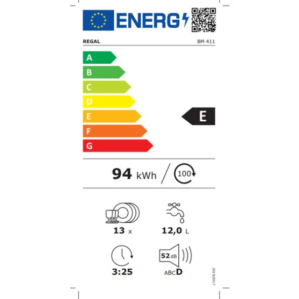 REGAL BM 411 BULAŞIK MAKİNESİ