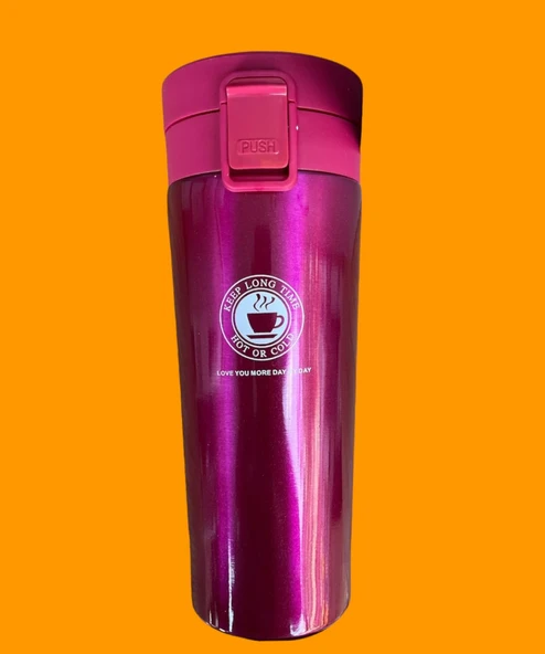 Arow Süper Trend Çift Katmanlı Termos - 500 ML - D-281-Fuşya