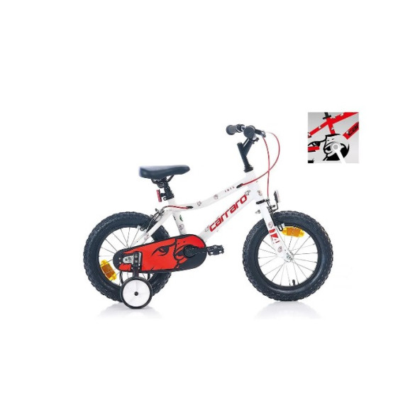 Carraro Red Eagle 14 Çocuk Bisikleti (Kırmızı Siyah Gümüş)