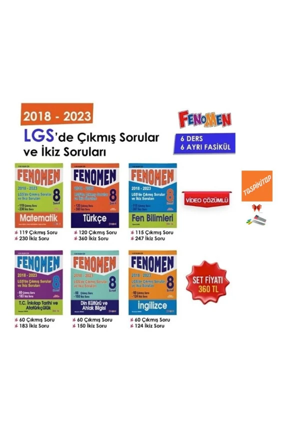 2018-2023 lgs de çıkmış sorular ve ikiz soruları FENOMEN