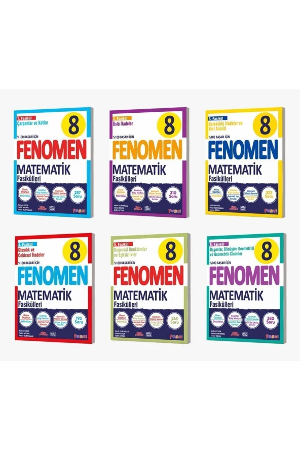 FENOMEN YAYINLARI 8. SINIF FASİKÜL SET MATEMATİK