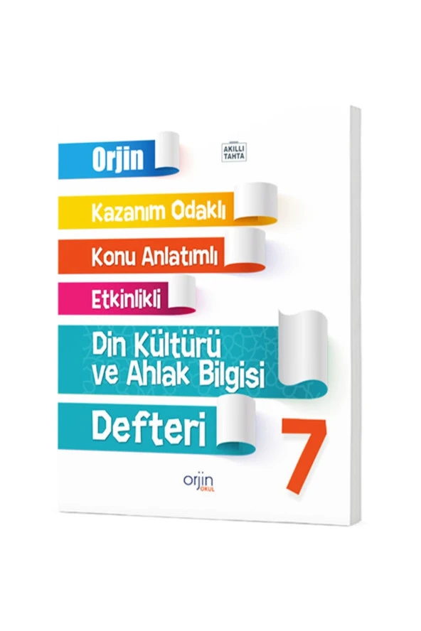 Orjin 7. Sınıf Din Kültürü Ve Ahlak Bilgisi Defteri