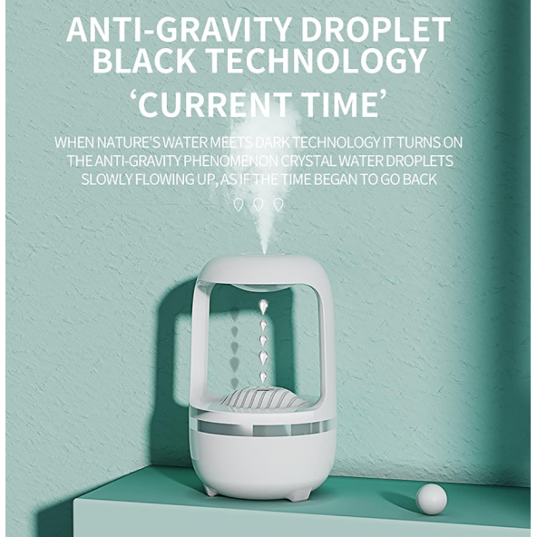 Ev ve Ofis için Havalanan Yağmur Damlası Tasarımı,  Akıllı Ultrasonik Soğuk Sis Hava Nemlendirici - 4