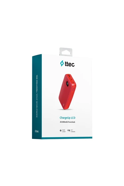Ttec 2BB211GK ChargeUp LCD 20.000 mAh Taşınabilir Hızlı Şarj Aleti / Powerbank - 7