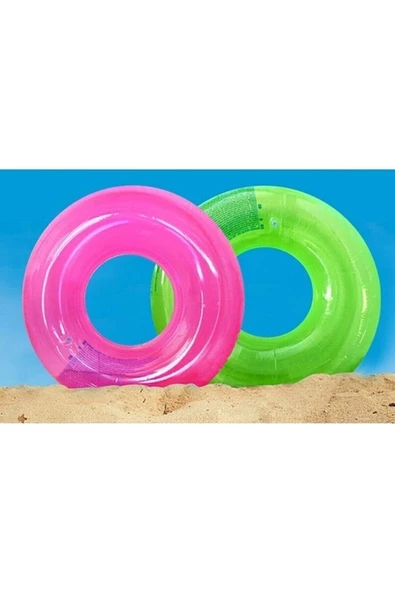 Şeffaf Jumbo Simit 76 Cm 3 Asorti Pembe - 2