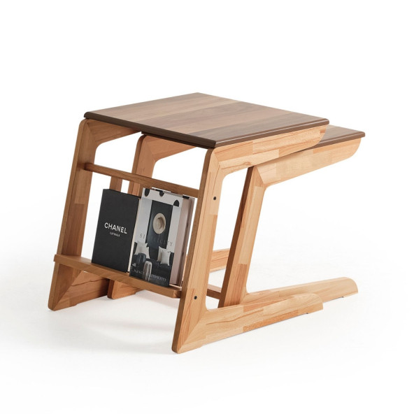 Yan sehpa, C sehpa, Servis sehpası, Çalışma sehpası, Dergilik, Gazetelik, Servis sehpası, Ahşap sehpa - 4