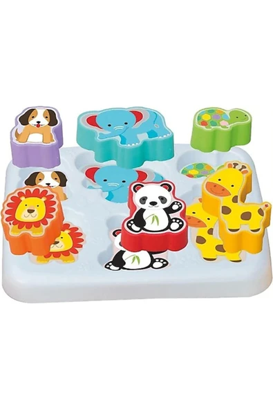Sevimli Hayvanlar Bul-Tak Oyunu 7 Parça - Resim 2