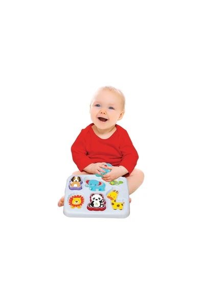 Sevimli Hayvanlar Bul-Tak Oyunu 7 Parça - Resim 3