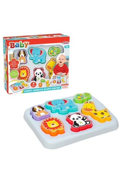 Sevimli Hayvanlar Bul-Tak Oyunu 7 Parça - Resim 4