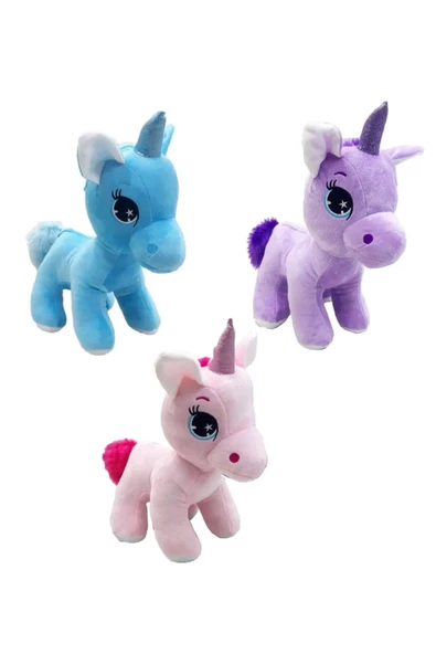 Peluş Pony At 32 Cm - Mavi Su Dünyası