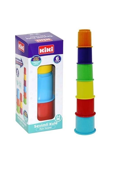 6 Parçalı Sevimli Kulecikler - Mavi Su Dünyası - Resim 2