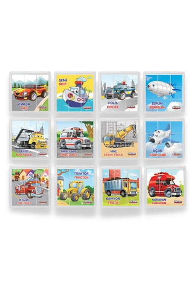 Puzzle Tek Kartlık - Taşıtlar Puzzle - Tek Puzzle Gönderilmektedir. Mavi Su Dünyası - 2