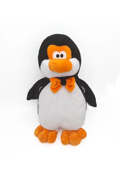 Peluş Papyonlu Penguen 40 Cm - Mavi Su Dünyası