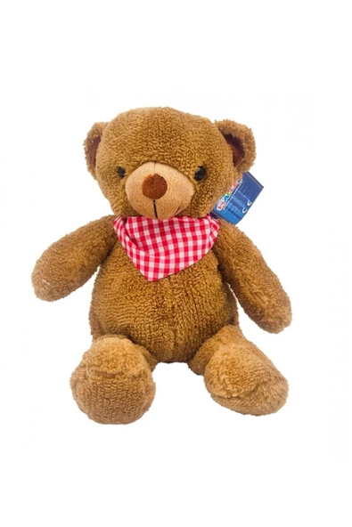 Peluş Fularlı Ayı 35 Cm - MAVİ SU DÜNYASI - Resim 2