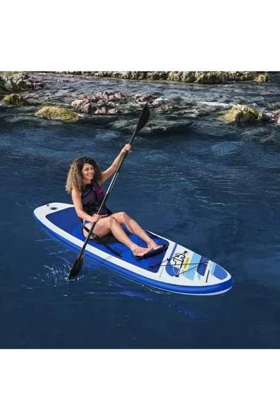 Paddle Board Hydro-Force Kürek+Pompa+Çanta - 305 x 84 Cm - MAVİ SU DÜNYASI - 2