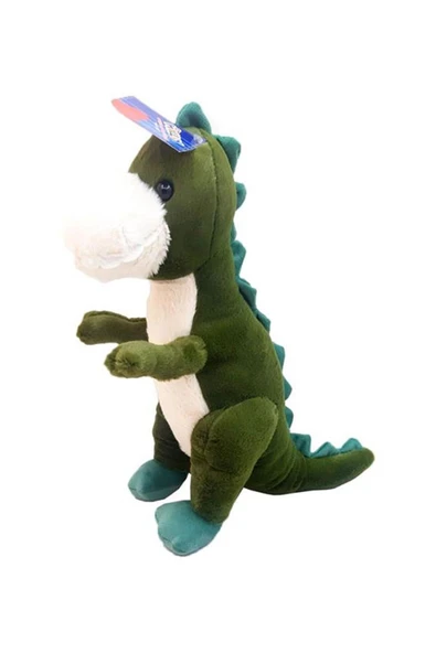 Peluş Dino 35 Cm Yeşil - Mavi Su Dünyası