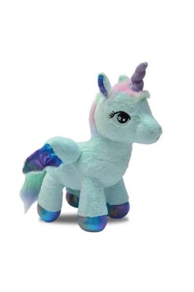 Peluş Kanatlı Unicorn - Mavi Su Dünyası ürün görseli 1