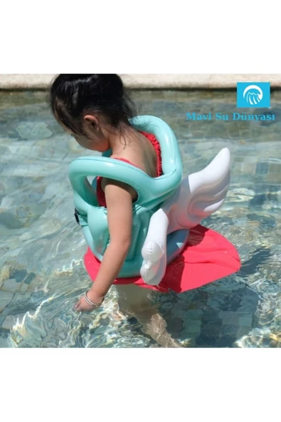 Deniz Ve Havuz Kanatlı Can Simidi, 2-4 Yaş Için Can Yelekleri Mavi - Mavi Su Dünyası - 4