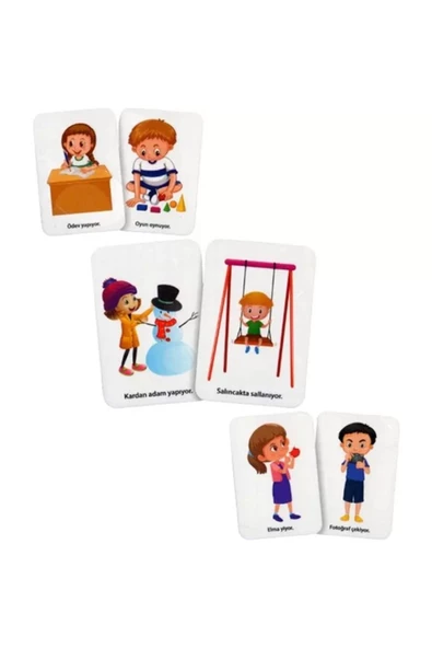 Eylem Kartları Eğitici Bilgi Kartları 64 Kart - 2