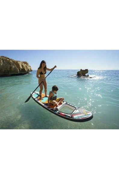 Paddle Board Hydro-Force Kürek+Pompa+Çanta - 305 x 84 Cm - MAVİ SU DÜNYASI - 3