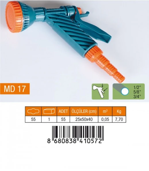 1/2-5/8-3/4 TETİKLİ SÜZEK TABANCA NORMAL REKOR MD17