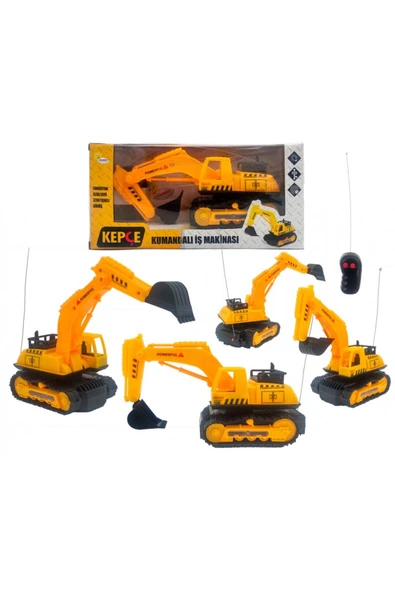 Uzaktan Kumandalı Kazıyıcı İş Makinası Oyuncak - Mavi Su Dünyası