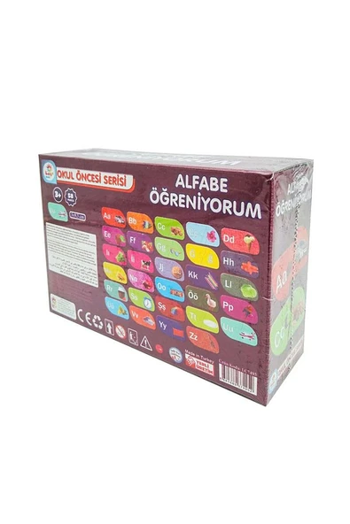 Okul Öncesi Çocuk Alfabeyi Öğreniyorum Seti 58 Parça - MAVİ SU DÜNYASI - 2