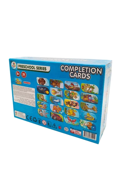 Eğitici Çocuk Tamamlama Kartları Seti 40 Parça - 2