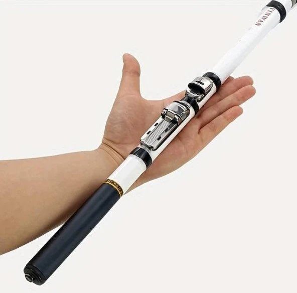 Valkyrie 2.1 Metre Karbon Fiber Balık Olta Kamış - 6 Boğum 6 Halka Teleskopik - 9