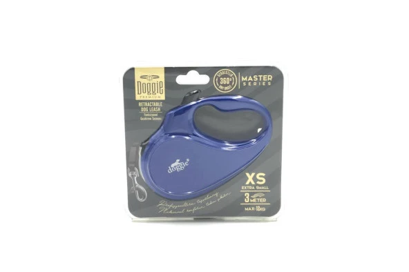 Doggie Master Serisi Otomatik Uzatma Tasması XS 12kg 3mt Lacivert - 2