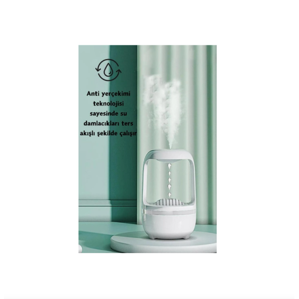 QASUL Yeni Nesil Hava Nemlendirici Anti Yerçekimi Su Damlacıklı Sessiz Çalışan Buharlı Difüzör - 6