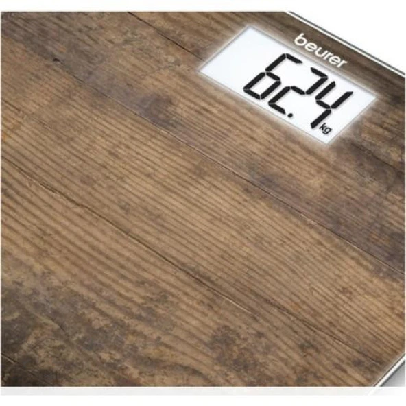Beurer Gs 203 Ahşap Görünümlü Dijital Cam Baskül - 3