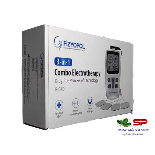 Fizyopol Tens EMS cihazı ve 4'lü Yedek Elektrod - 5