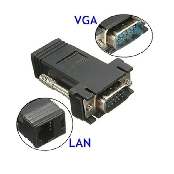 POWERMASTER VGA EXTENDER RJ 45 CAT5/6/7 UZATICI (2Lİ PAKET) - 2