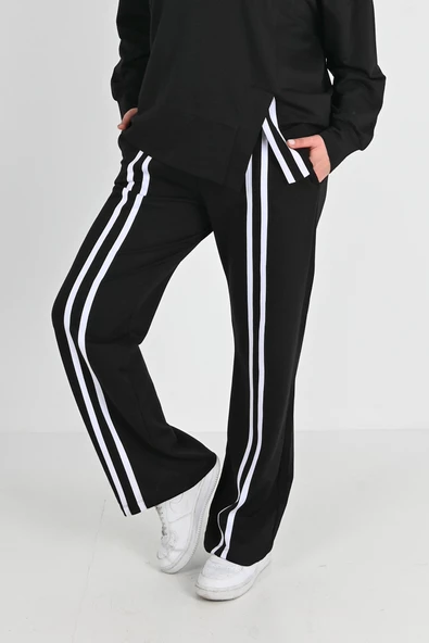 Kadın Büyük Beden Balıkçı Yaka Eşofman Takımı 8070-24 - 4