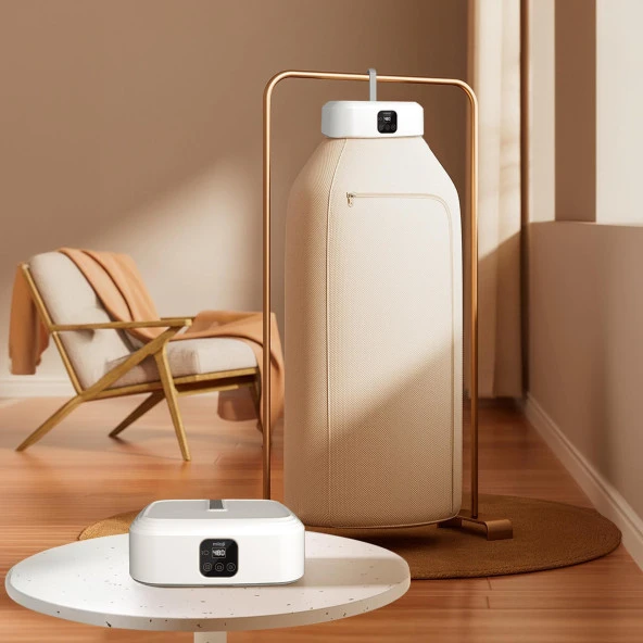 Mioji Mio UV100X Yeni Nesil UV Işıklı Taşınabilir Portatif Askılı Katlanabilir Çamaşır Kurutma Makinesi - 2