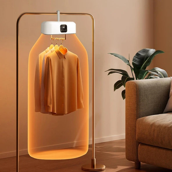 Mioji Mio UV100X Yeni Nesil UV Işıklı Taşınabilir Portatif Askılı Katlanabilir Çamaşır Kurutma Makinesi - 3