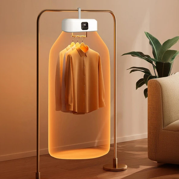 Mioji Mio UV100X Yeni Nesil UV Işıklı Taşınabilir Portatif Askılı Katlanabilir Çamaşır Kurutma Makinesi - 5