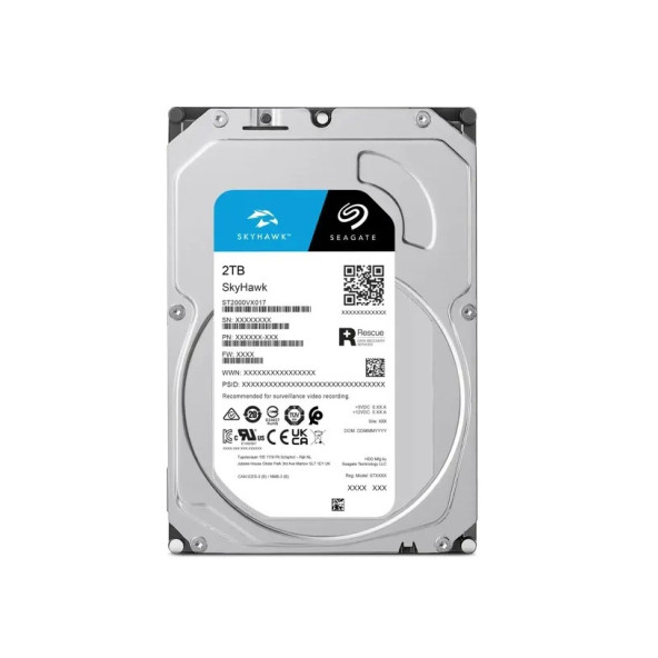 2TB SEAGATE SKYHAWK 256MB 7/24 5900RPM ST2000VX017 RESMİ DİSTRİBİTÖR GARANTİLİ