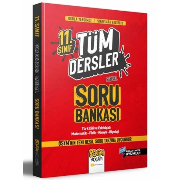 11. Sınıf Sayısal Tüm Dersler Soru Bankası Benim Hocam Yayınları