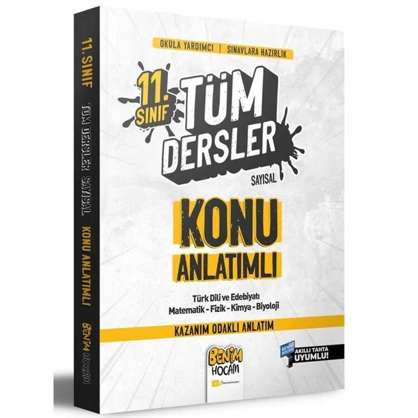 11. Sınıf Sayısal Tüm Dersler Konu Anlatımı Benim Hocam Yayınları