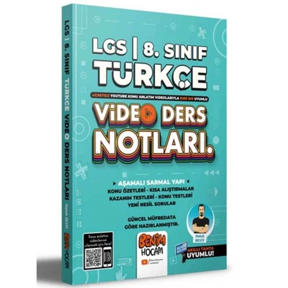 LGS 8. Sınıf Türkçe Video Ders Notları Benim Hocam Yayınları