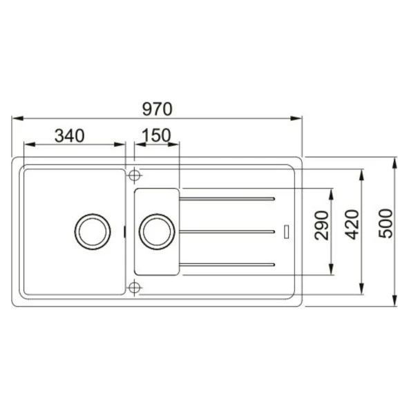 Franke Basis BFG 651 Nero Granit Eviye-Active Plus Doccia 2.0 Batarya Seti - 3