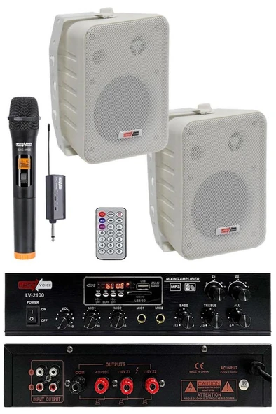 Lastvoice Large Plus Paket-1 Hoparlör ve Anfi Anons Ses Sistemi Seti ürün görseli