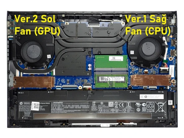 HP Victus 16-d1023nt (6G0F1EA) Notebook Cpu, İşlemci Fanı