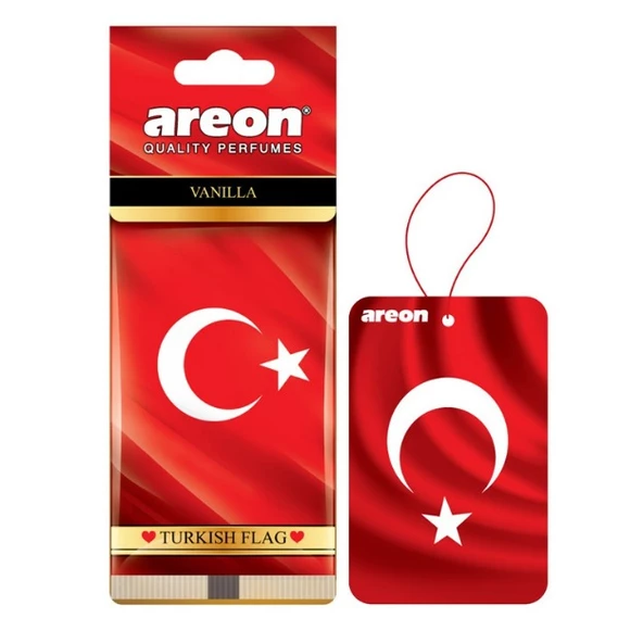X Serisi TÜRK BAYRAĞI VANILLA Oto Araç Kokusu 4 Adet - 2