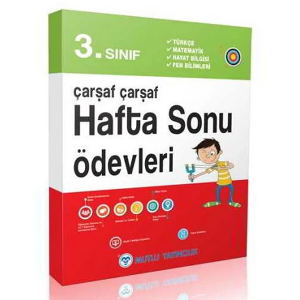 Mutlu 3.Sınıf Çarşaf Çarşaf Hafta Sonu Ödev Yaprakları