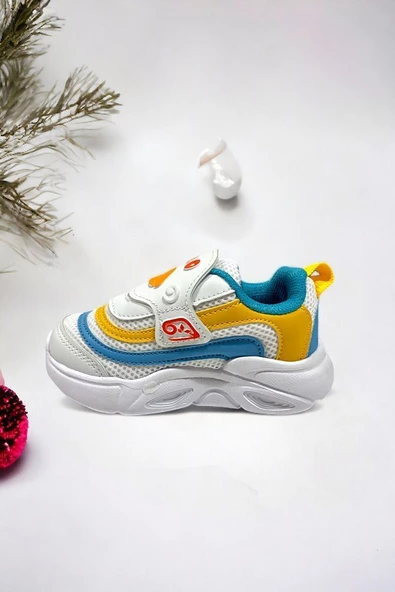 Memory Foam Tabanlı Cırt Cırtlı Unisex Çocuk Spor Sneakers - 3